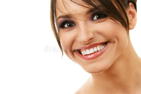 Happy smiling woman stock photo. Image of cute, people - 18620338