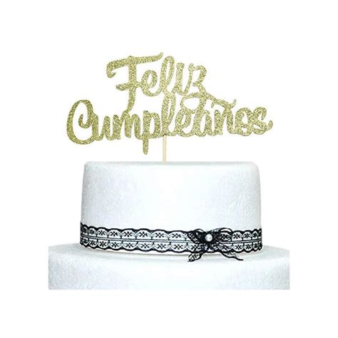 Buy Feliz Cumpleaños Cake Topper - Happy Birthday Cake Toppers Party ...