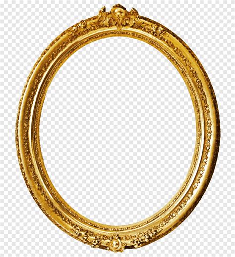 Oval gold frame, Frames Gold Mirror, vintage gold, picture Frame, gold Frame png | PNGEgg