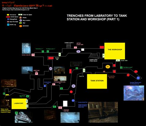 Call Of Duty Black Ops 2 Zombies Origins Map Layout