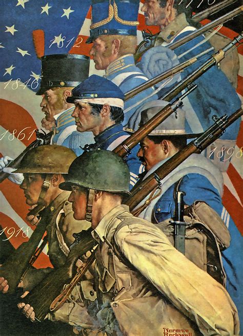 "Americans at War", art by Norman Rockwell 1942 : r/MURICA