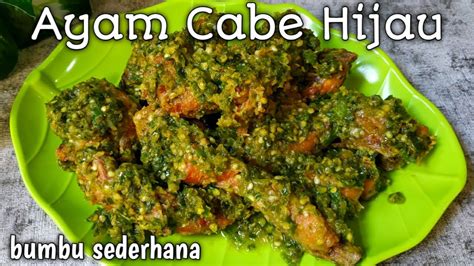 Ayam cabe hijau sederhana | ayam cabe ijo - YouTube