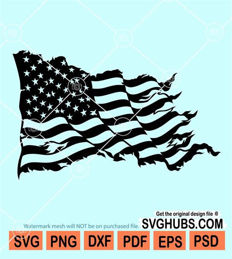 Distressed American flag svg, Distressed flag svg, American flag svg