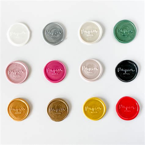 Sealing Wax Color Options - Papier Design Co.