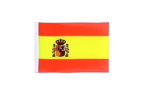 Spain with crest Mini Flag - 4x6" - MaxFlags - Royal-Flags