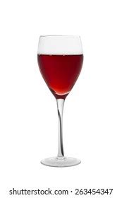 Red Wine Glass Isolated On White Stock Photo 263454347 | Shutterstock