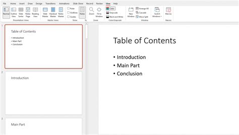 PowerPoint Table of Contents: Your How-To Guide | PresentationLoad Blog