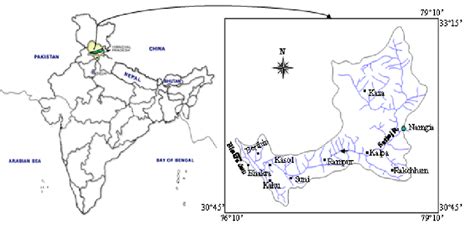 Bhakra Nangal Dam In India Map