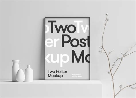 Free 3D Scene Photo / Poster Frame Mockup PSD - Good Mockups