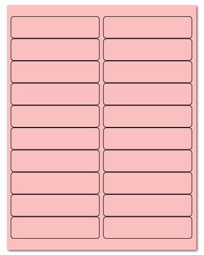 4" X 1" Pastel Pink Sheets