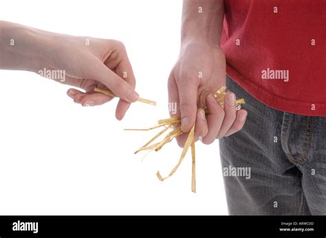 Drawing the Short Straw Stock Photo - Alamy