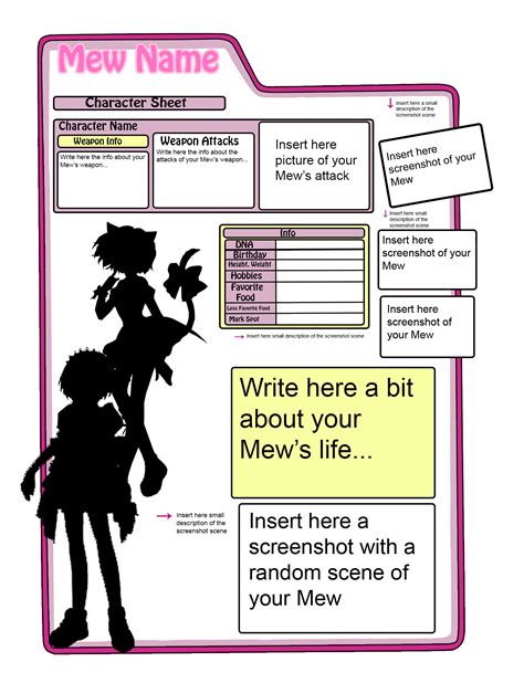 Mew Profile Template by Eleanor-Devil on DeviantArt