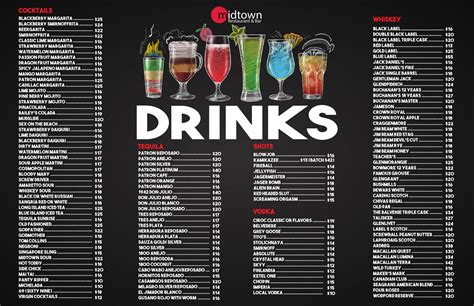 Drinks Menu - Midtown Restaurant & Bar