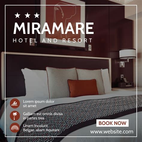 generic hotel banner advertisement instagram Template | PosterMyWall