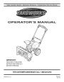 Yardworks Snow Blower Manuals