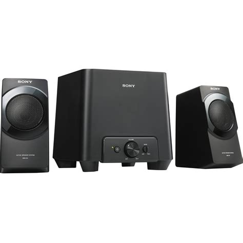 Sony Desktop Speaker System SRSD4 B&H Photo Video