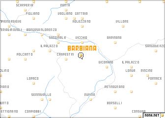 Barbiana (Italy) map - nona.net