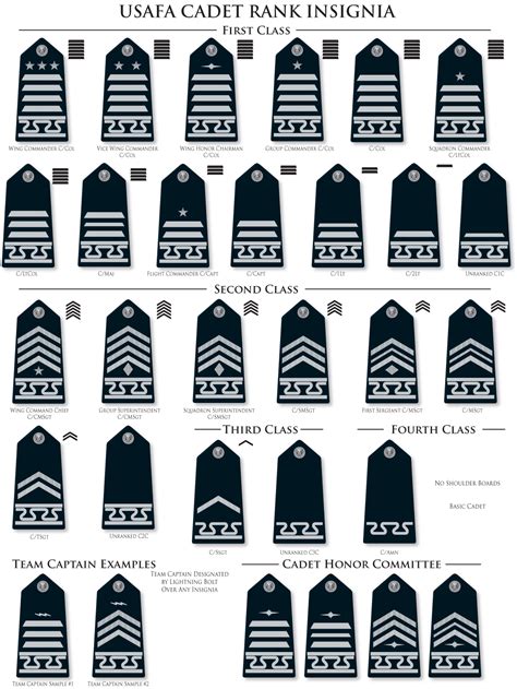 USAFA Cadet Rank Insignia