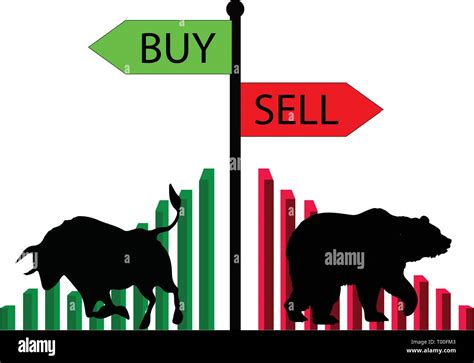 The Stock Market. Buy Or Sell Stock Vector Image & Art - Alamy