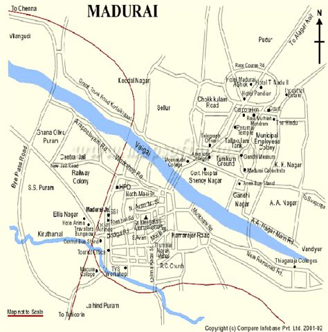 madurai tourist map | map of madurai city | map of madurai | madurai map