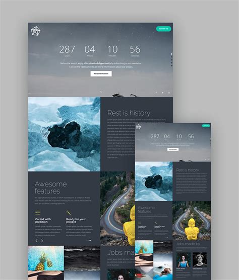 Free Responsive One Page Template