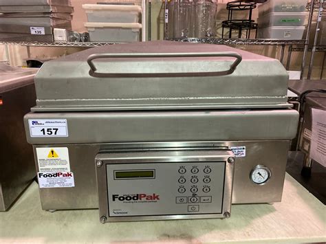 SIPROMAC FOODPAK 450T STAINLESS STEEL COMMERCIAL HEAVY DUTY VACUUM SEALER - Able Auctions