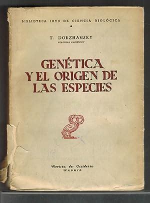 genetics origin species de theodosius dobzhansky - Iberlibro