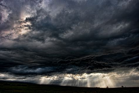 Prairie Storm: Dark Clouds, Heavy Rain and a Lightning Strike | Christopher Martin Photography