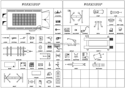 Workshop Tools & Machinery - Free CAD Drawings