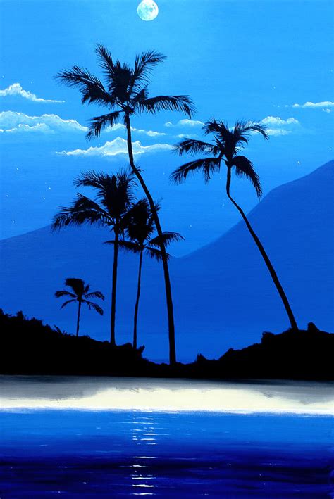 Hawaiian moon Painting by Pierre Leclerc Photography