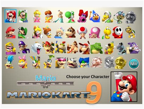 Mario Kart 9 Characters Transparent PNG - 1284x1020 - Free Download on NicePNG