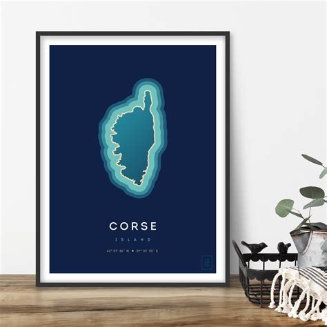 Decorative poster of Corsica – ikonik