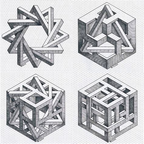 "Polyèdres" | Geometric drawing, Sacred geometry art, Geometric art