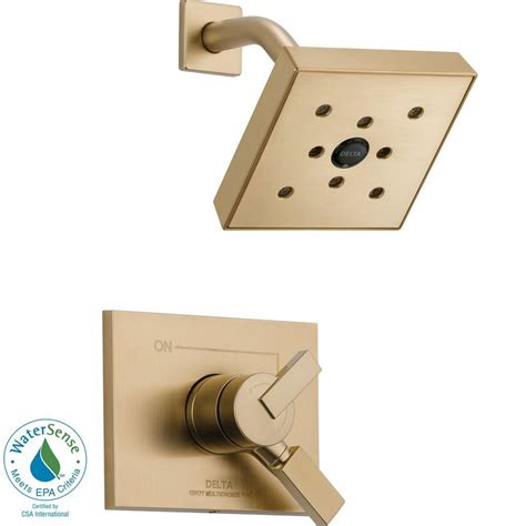 Delta Vero 1-Handle H2Okinetic Shower Only Faucet Trim Kit in Champagne Bronze (Valve Not ...