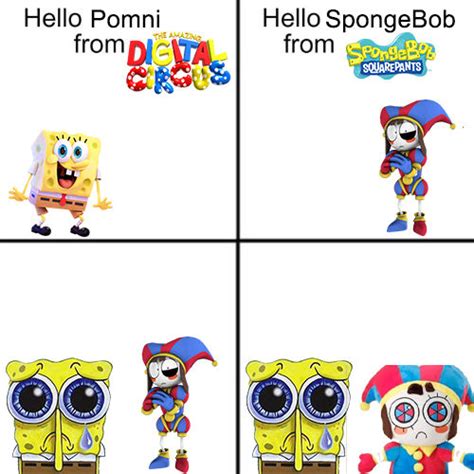 SpongeBob/Pomni Meme by RedKirb on DeviantArt