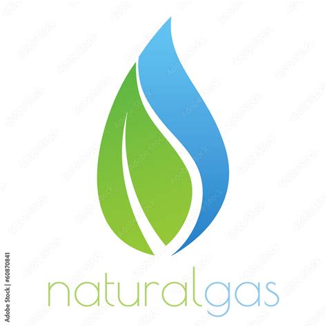 Natural gas logo Stock Vector | Adobe Stock