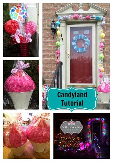 Easy Candyland Tutorial For Christmas Or Birthday Parties | | Candy christmas decorations ...