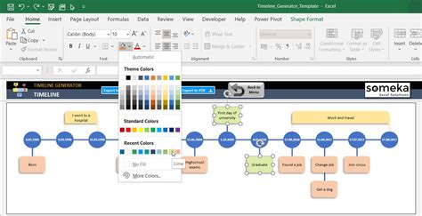 Timeline Generator Template Excel Timeline Maker Excel Tools Timeline ...