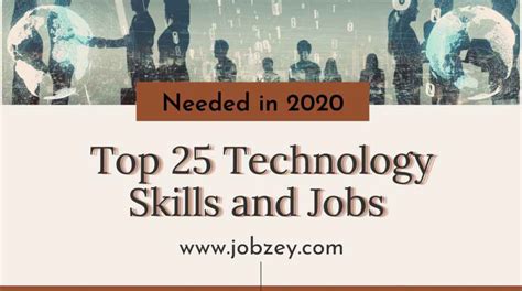 Top 25 Technology Skills And Jobs Needed In 2020 - YesiJob