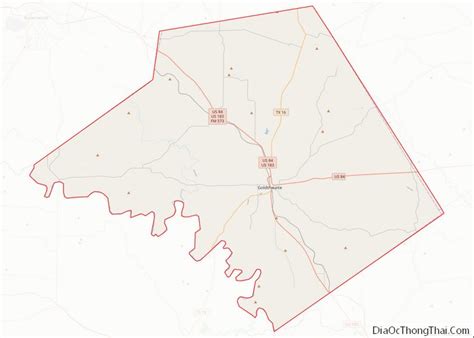 Map of Mills County, Texas - Thong Thai Real