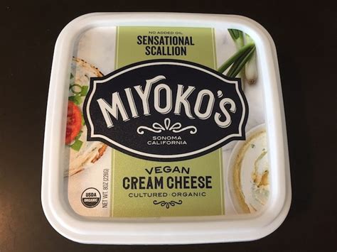 Miyoko's Sensational Scallion Cream Cheese: Not so sensational - Vegan ...