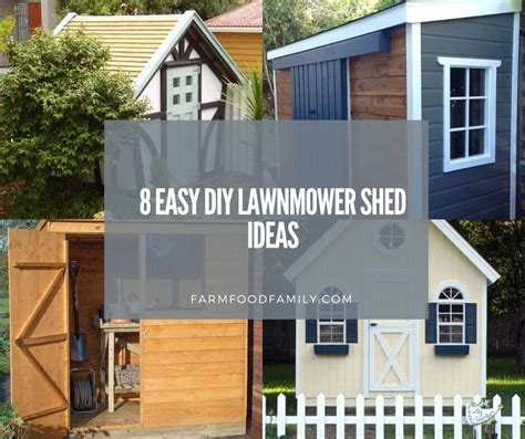 8 Easy DIY Lawnmower Shed Ideas and Plans For 2025