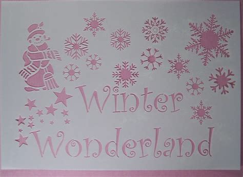 Stencil Winter Wonderland