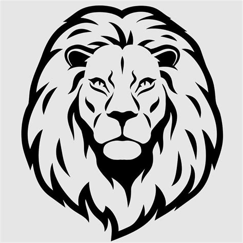 Yelling Clipart Black And White Lion