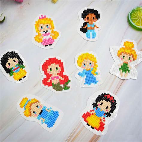 Disney Princess DIY 5D Diamond Painting Stickers | 10 Cartoon ...