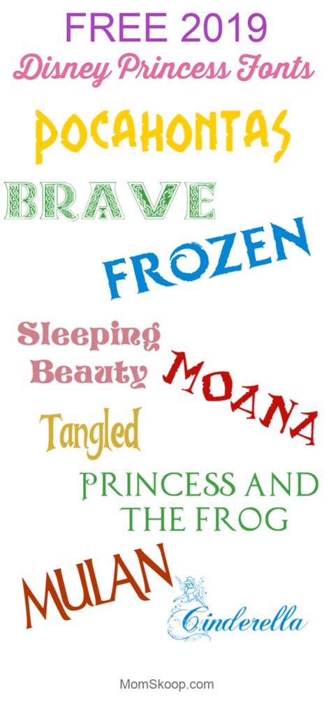 Free Disney Fonts #Free Disney Princess Fonts!! #freefonts # ...