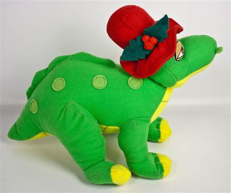 Land Before Time Spike Dinosaur 14" Plush Red Hat Stuffed Animal Toy Network Tag | #1800011771