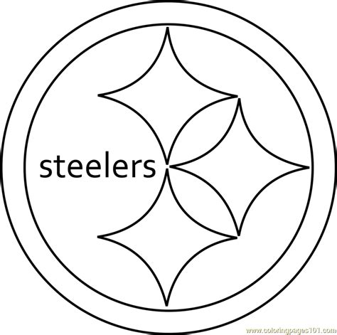 Pittsburgh Steelers Logo Coloring Page - Free NFL Coloring Pages ...