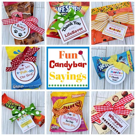 Clever Candy Puns with Printable Tags | Candy puns, Candy quotes, Punny gifts