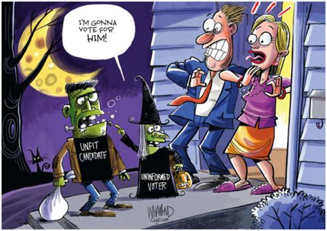 7 terrifyingly funny cartoons about America's spooky political season